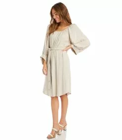 Karen Kane Blouson Sleeve Dress 14 Karen Kane Blouson Sleeve Dress -karen kane Sales Shop karenkane 2022 summer 2L31230 NAT 004