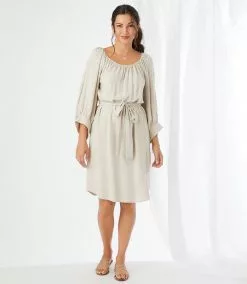 Karen Kane Blouson Sleeve Dress 17 Karen Kane Blouson Sleeve Dress -karen kane Sales Shop karenkane 2022 summer 2L31230 NAT 006