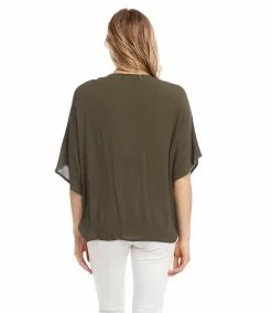 Karen Kane Rattan Buckle Twist Top -karen kane Sales Shop karenkane 2022 summer 2L55209 OLI 003