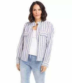 Karen Kane Shirt Jacket -karen kane Sales Shop karenkane 2022 summer 2L70162 STP 005