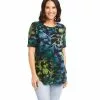 Karen Kane Petite Size Short Sleeve Shirttail Top -karen kane Sales Shop karenkane 2022 summer 2N94233P GRE 001 1