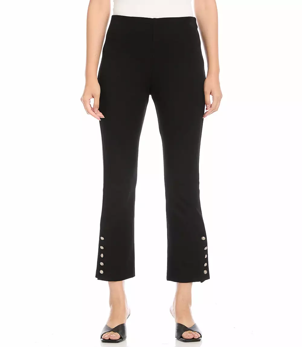 Karen Kane Petite Size Cropped Button-Up Hem Pants 5 Karen Kane Petite Size Cropped Button-Up Hem Pants - Image 4