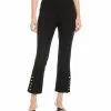 Karen Kane Petite Size Cropped Button-Up Hem Pants 1 Karen Kane Petite Size Cropped Button-Up Hem Pants -karen kane Sales Shop karenkane 2022 winter 4L09241P BLK 006