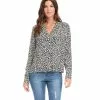 Karen Kane Long Sleeve Button-Up Shirt -karen kane Sales Shop karenkane 2022 winter 4L09606 PRT 001