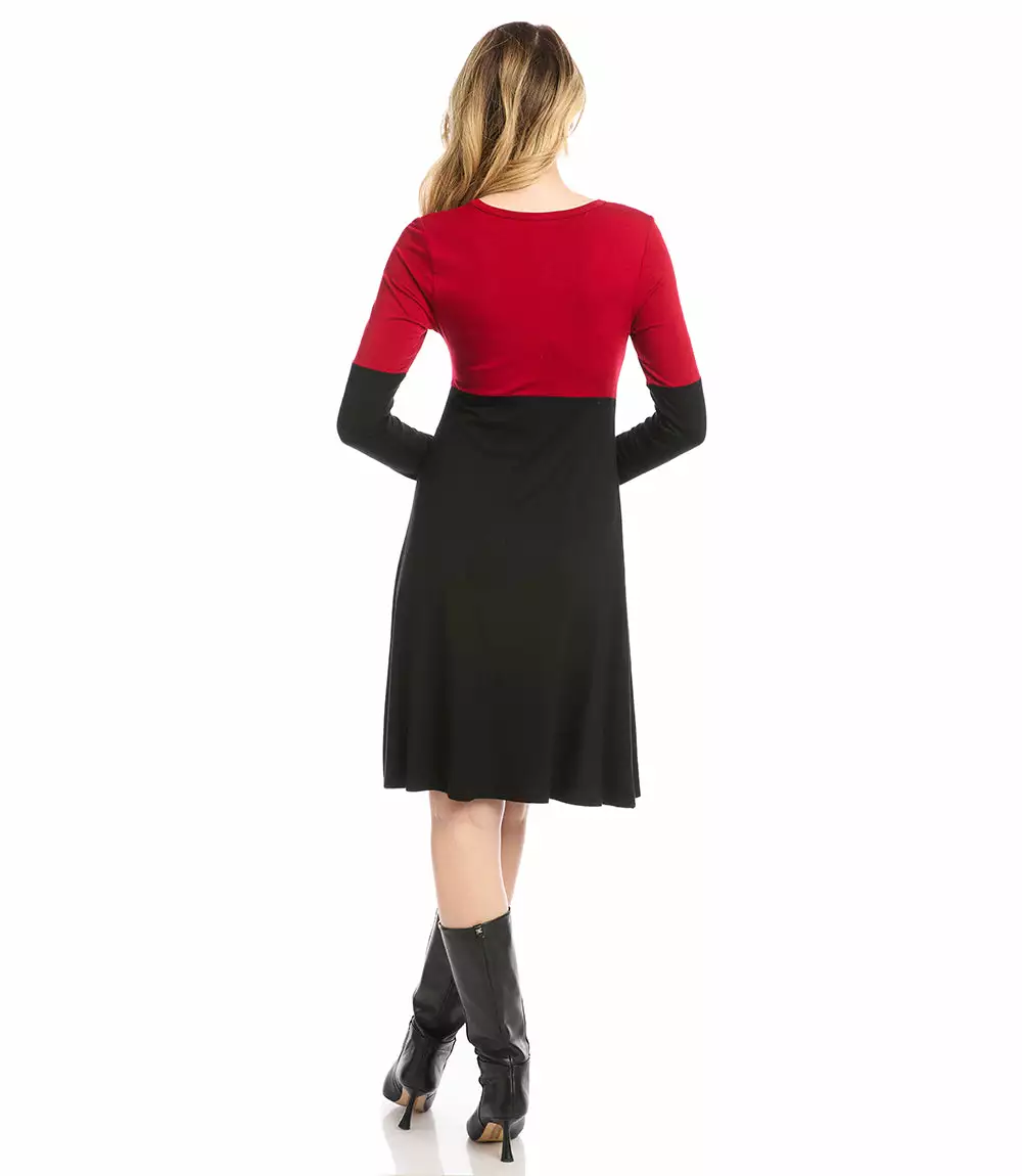 Karen Kane Contrast Scoop Neck Dress 5 Karen Kane Contrast Scoop Neck Dress - Image 3