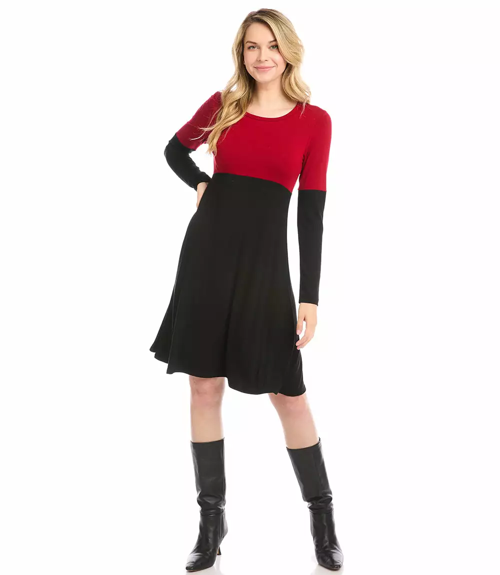 Karen Kane Contrast Scoop Neck Dress 7 Karen Kane Contrast Scoop Neck Dress - Image 5