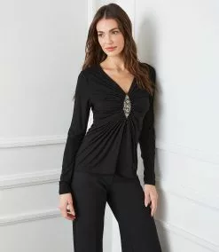 Karen Kane Applique Detail Top