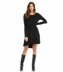 Karen Kane Petite Size Long Sleeve Maggie Dress -karen kane Sales Shop karenkane 2022 winter 4L13233P BLK 007 1
