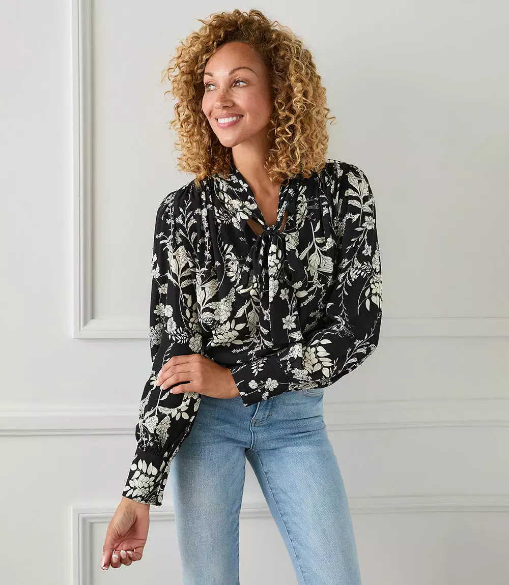 Karen Kane Long Sleeve Bow Blouse 8 Karen Kane Long Sleeve Bow Blouse - Image 6