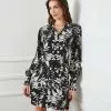 Karen Kane Blouson Sleeve Shirtdress 1 Karen Kane Blouson Sleeve Shirtdress -karen kane Sales Shop karenkane 2022 winter 4L16610 BLC 007