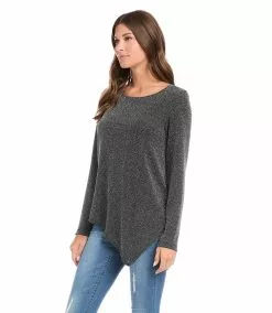 Karen Kane Asymmetric Hem Top -karen kane Sales Shop karenkane 2022 winter 4L19605 SIL 004