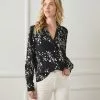 Karen Kane Long Sleeve Button-Up Shirt -karen kane Sales Shop karenkane 2022 winter 4L20603 PRT 001