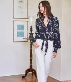 Karen Kane Tie-Front Top