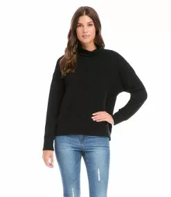 Karen Kane Turtleneck Sweater -karen kane Sales Shop karenkane 2022 winter 4L30610 BLK 004