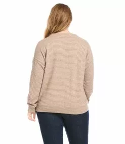 Karen Kane Plus Size V-Neck Sweater -karen kane Sales Shop karenkane 2022 winter 4L30612W DKOAT 004