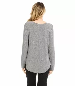 Karen Kane Metallic Knit Shirttail Top 10 Karen Kane Metallic Knit Shirttail Top -karen kane Sales Shop karenkane 2022 winter 4L40562 MTCL 003