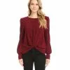 Karen Kane Petite Size Puff Sleeve Top