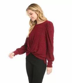 Karen Kane Petite Size Puff Sleeve Top 8 Karen Kane Petite Size Puff Sleeve Top -karen kane Sales Shop karenkane 2022 winter 4L40563P RED 004