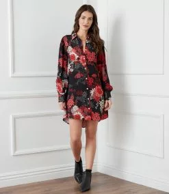 Karen Kane Blouson Sleeve Shirtdress