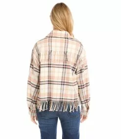 Karen Kane Fringe Shirt Jacket -karen kane Sales Shop karenkane 2022 winter 4L48582 PLA 002