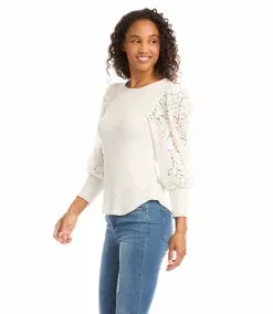 Karen Kane Lace Sleeve Top 13 Karen Kane Lace Sleeve Top -karen kane Sales Shop karenkane 2022 winter 4L56150 HEA 004