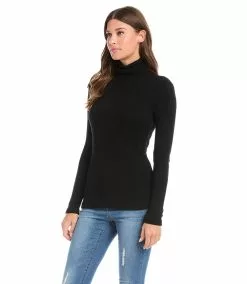 Karen Kane Turtleneck Top -karen kane Sales Shop karenkane 2022 winter 4L56151 BLK 003