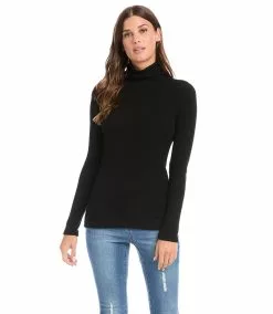 Karen Kane Turtleneck Top -karen kane Sales Shop karenkane 2022 winter 4L56151 BLK 004