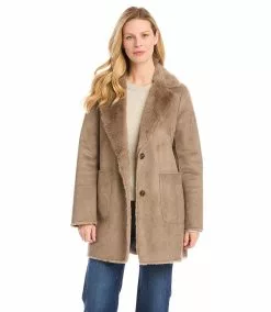 Karen Kane Faux Fur Coat -karen kane Sales Shop karenkane 2022 winter 4L83086 TAU 003
