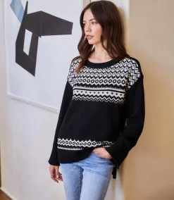 Karen Kane Jacquard Sweater