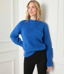 Karen Kane Blouson Sleeve Sweater -karen kane Sales Shop karenkane 2022 winter 4L89580 BLU 002