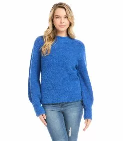 Karen Kane Blouson Sleeve Sweater -karen kane Sales Shop karenkane 2022 winter 4L89580 BLU 003