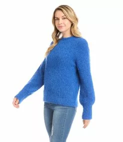 Karen Kane Blouson Sleeve Sweater -karen kane Sales Shop karenkane 2022 winter 4L89580 BLU 005