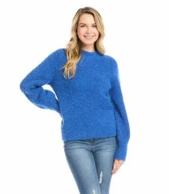 Karen Kane Blouson Sleeve Sweater -karen kane Sales Shop karenkane 2022 winter 4L89580 BLU 006