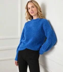 Karen Kane Blouson Sleeve Sweater -karen kane Sales Shop karenkane 2022 winter 4L89580 BLU 008