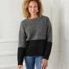 Karen Kane Colorblock Sweater -karen kane Sales Shop karenkane 2022 winter 4L89619 GWB 001