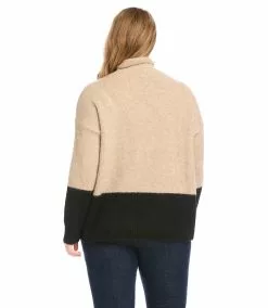 Karen Kane Plus Size Colorblock Sweater -karen kane Sales Shop karenkane 2022 winter 4L89621W OAT 003
