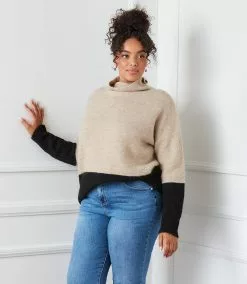 Karen Kane Plus Size Colorblock Sweater