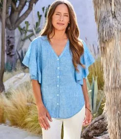 Karen Kane Flutter Sleeve Top