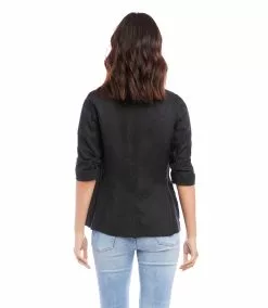 Karen Kane Ruched Sleeve Jacket -karen kane Sales Shop karenkane 2023 spring 1L01551 BLK 004