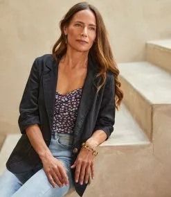 Karen Kane Ruched Sleeve Jacket -karen kane Sales Shop karenkane 2023 spring 1L01551 BLK 010