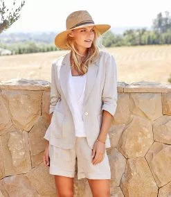 Karen Kane Ruched Sleeve Jacket