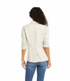 Karen Kane Ruched Sleeve Jacket -karen kane Sales Shop karenkane 2023 spring 1L01552 OAT 003