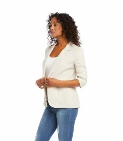 Karen Kane Ruched Sleeve Jacket -karen kane Sales Shop karenkane 2023 spring 1L01552 OAT 004