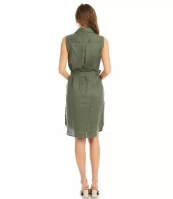 Karen Kane Sleeveless Shirtdress -karen kane Sales Shop karenkane 2023 spring 1L01558 OLI 004