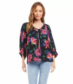 Karen Kane Petite Size Blouson Sleeve Top