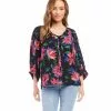 Karen Kane Petite Size Blouson Sleeve Top 2 Karen Kane Petite Size Blouson Sleeve Top -karen kane Sales Shop karenkane 2023 spring 1L04225P PRT 001
