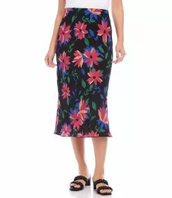 Karen Kane Bias Cut Midi Skirt