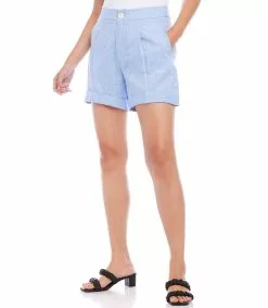 Karen Kane High Waist Pleated Shorts -karen kane Sales Shop karenkane 2023 spring 1L04625 CAPB 005