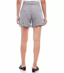 Karen Kane High Waist Pleated Shorts -karen kane Sales Shop karenkane 2023 spring 1L04627 GRA 003