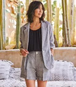 Karen Kane Ruched Sleeve Jacket